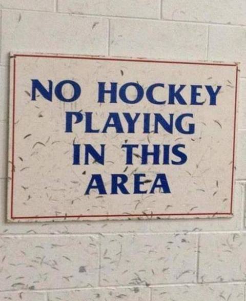 no hockey playing